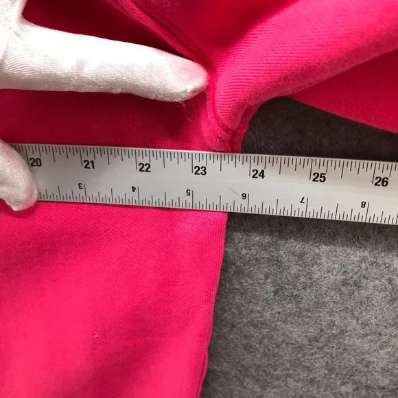 Zara Oversized Sweatshirt Womens M Pink Crewneck Pullover Sport Sweatshirt - Picture 9 of 10